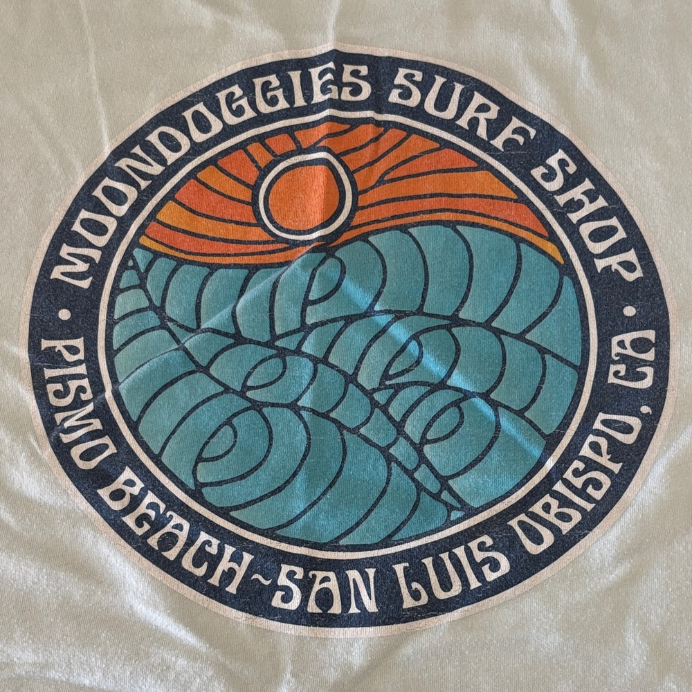 Moondoggies Men's Light Blue Graphic T-Shirt
